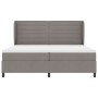 Cama con somier y colchón taupe 200x200 cm en tela de , Camas y somieres - Ref: Foro24-3340526, Precio: 756,41 €, Descuento: %