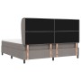 Cama con somier y colchón taupe 200x200 cm en tela de , Camas y somieres - Ref: Foro24-3340526, Precio: 756,41 €, Descuento: %