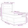 Cama Box Spring con colchón Negro 100x200 cm Tela von , Betten und Lattenroste - Ref: Foro24-3340552, Preis: 365,18 €, Rabatt: %