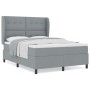 Cama con somier y colchón Gris Claro 140x190 cm Tela de , Camas y somieres - Ref: Foro24-3340557, Precio: 539,28 €, Descuento: %