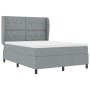 Cama con somier y colchón Gris Claro 140x190 cm Tela de , Camas y somieres - Ref: Foro24-3340557, Precio: 539,28 €, Descuento: %