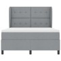 Cama con somier y colchón Gris Claro 140x190 cm Tela de , Camas y somieres - Ref: Foro24-3340557, Precio: 539,28 €, Descuento: %