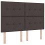 Cama Box Spring con colchón - Marrón oscuro, 160x200 cm Tela by , Beds and slatted bases - Ref: Foro24-3340574, Price: 575,40...