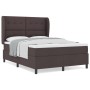 Cama Box Spring con colchón - Marrón oscuro, 160x200 cm Tela by , Beds and slatted bases - Ref: Foro24-3340574, Price: 575,40...