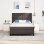 Cama Box Spring con colchón - Marrón oscuro, 160x200 cm Tela by , Beds and slatted bases - Ref: Foro24-3340574, Price: 575,40...
