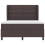 Cama Box Spring con colchón - Marrón oscuro, 160x200 cm Tela by , Beds and slatted bases - Ref: Foro24-3340574, Price: 575,40...