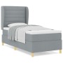Cama con sommier y colchón en gris claro, 100x200 cm, tela von , Betten und Lattenroste - Ref: Foro24-3340676, Preis: 380,17 ...