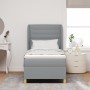 Cama con sommier y colchón en gris claro, 100x200 cm, tela von , Betten und Lattenroste - Ref: Foro24-3340676, Preis: 380,17 ...