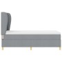 Cama con sommier y colchón en gris claro, 100x200 cm, tela von , Betten und Lattenroste - Ref: Foro24-3340676, Preis: 380,17 ...