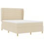 Cama con Colchón Crema 140x190 cm Tela von , Betten und Lattenroste - Ref: Foro24-3340688, Preis: 524,67 €, Rabatt: %
