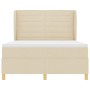 Cama con Colchón Crema 140x190 cm Tela von , Betten und Lattenroste - Ref: Foro24-3340688, Preis: 524,67 €, Rabatt: %