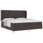 Cama con somier y colchón marrón oscuro 200x200 cm de tela von , Betten und Lattenroste - Ref: Foro24-3340714, Preis: 714,59 ...