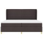 Cama con somier y colchón marrón oscuro 200x200 cm de tela von , Betten und Lattenroste - Ref: Foro24-3340714, Preis: 714,59 ...