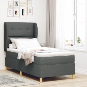 Colchón de Cama con Resortes Gris Oscuro 100x200 cm Tela von , Betten und Lattenroste - Ref: Foro24-3340740, Preis: 390,24 €,...