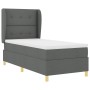 Colchón de Cama con Resortes Gris Oscuro 100x200 cm Tela von , Betten und Lattenroste - Ref: Foro24-3340740, Preis: 390,24 €,...