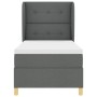 Colchón de Cama con Resortes Gris Oscuro 100x200 cm Tela von , Betten und Lattenroste - Ref: Foro24-3340740, Preis: 390,24 €,...