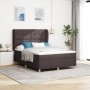 Cama tipo box spring con colchón marrón oscuro 140x190 cm tela von , Betten und Lattenroste - Ref: Foro24-3340749, Preis: 528...