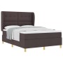 Cama tipo box spring con colchón marrón oscuro 140x190 cm tela von , Betten und Lattenroste - Ref: Foro24-3340749, Preis: 528...
