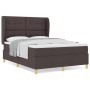 Cama tipo box spring con colchón marrón oscuro 140x190 cm tela von , Betten und Lattenroste - Ref: Foro24-3340749, Preis: 528...