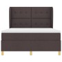 Cama tipo box spring con colchón marrón oscuro 140x190 cm tela von , Betten und Lattenroste - Ref: Foro24-3340749, Preis: 528...