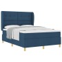 Cama Box Spring con Colchón Azul 140x190 cm de Tela von , Betten und Lattenroste - Ref: Foro24-3340752, Preis: 539,37 €, Raba...