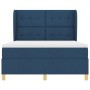 Cama Box Spring con Colchón Azul 140x190 cm de Tela von , Betten und Lattenroste - Ref: Foro24-3340752, Preis: 539,37 €, Raba...