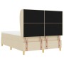 Cama con somier y colchón Crema 140x190 cm Tela von , Betten und Lattenroste - Ref: Foro24-3340751, Preis: 521,00 €, Rabatt: %