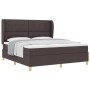 Cama Box Spring con colchón marrón oscuro 180x200 cm tela von , Betten und Lattenroste - Ref: Foro24-3340770, Preis: 648,49 €...