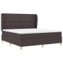 Cama Box Spring con colchón marrón oscuro 180x200 cm tela von , Betten und Lattenroste - Ref: Foro24-3340770, Preis: 648,49 €...