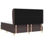 Cama Box Spring con colchón marrón oscuro 180x200 cm tela von , Betten und Lattenroste - Ref: Foro24-3340770, Preis: 648,49 €...