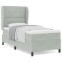 Cama con somier y colchón Gris Claro 90x200 cm Terciopelo von , Betten und Lattenroste - Ref: Foro24-3340910, Preis: 343,02 €...