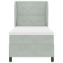 Cama con somier y colchón Gris Claro 90x200 cm Terciopelo von , Betten und Lattenroste - Ref: Foro24-3340910, Preis: 343,02 €...