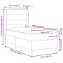 Cama con somier y colchón Gris Claro 90x200 cm Terciopelo von , Betten und Lattenroste - Ref: Foro24-3340910, Preis: 343,02 €...