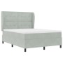 Cama con Base y Colchón Gris Claro 160x200 cm Terciopelo von , Betten und Lattenroste - Ref: Foro24-3340934, Preis: 552,22 €,...