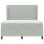 Cama con Base y Colchón Gris Claro 160x200 cm Terciopelo von , Betten und Lattenroste - Ref: Foro24-3340934, Preis: 552,22 €,...