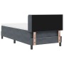 Cama Box Spring con Colchón Gris Oscuro 90x200 cm Terciopelo von , Betten und Lattenroste - Ref: Foro24-3341451, Preis: 302,0...