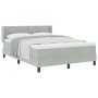 Cama Box Spring con Colchón Gris Claro 140x200 cm Aterciopelado von , Betten und Lattenroste - Ref: Foro24-3341468, Preis: 46...