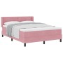 Cama con somier y colchón Rosa 140x200 cm Terciopelo by , Beds and slatted bases - Ref: Foro24-3341473, Price: 422,90 €, Disc...