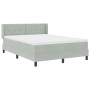 Cama Box Spring con Colchón Gris Claro 140x200 cm Aterciopelado von , Betten und Lattenroste - Ref: Foro24-3341468, Preis: 46...
