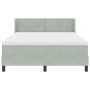 Cama Box Spring con Colchón Gris Claro 140x200 cm Aterciopelado von , Betten und Lattenroste - Ref: Foro24-3341468, Preis: 46...