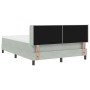 Cama Box Spring con Colchón Gris Claro 140x200 cm Aterciopelado von , Betten und Lattenroste - Ref: Foro24-3341468, Preis: 46...
