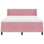 Cama con somier y colchón Rosa 140x200 cm Terciopelo by , Beds and slatted bases - Ref: Foro24-3341473, Price: 422,90 €, Disc...