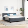 Cama con somier y colchón Gris Oscuro 180x200 cm Aterciopelado by , Beds and slatted bases - Ref: Foro24-3341481, Price: 523,...