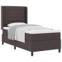 Cama con somier y colchón Marrón Oscuro 100x200 cm Tela de , Camas y somieres - Ref: Foro24-3341570, Precio: 387,38 €, Descue...