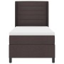 Cama con somier y colchón Marrón Oscuro 100x200 cm Tela de , Camas y somieres - Ref: Foro24-3341570, Precio: 387,38 €, Descue...