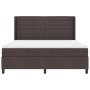 Cama con somier y colchón marrón oscuro 180x200 cm tela de , Camas y somieres - Ref: Foro24-3341598, Precio: 648,62 €, Descue...