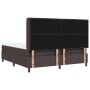 Cama con somier y colchón marrón oscuro 180x200 cm tela de , Camas y somieres - Ref: Foro24-3341598, Precio: 648,62 €, Descue...