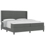 Cama con somier y colchón Gris Oscuro 200x200 cm Tela by , Beds and slatted bases - Ref: Foro24-3341603, Price: 706,10 €, Dis...
