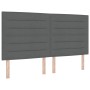 Cama con somier y colchón Gris Oscuro 200x200 cm Tela by , Beds and slatted bases - Ref: Foro24-3341603, Price: 706,10 €, Dis...