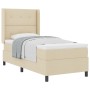 Cama con Box Spring y Colchón Crema 100x200 cm Tela von , Betten und Lattenroste - Ref: Foro24-3341635, Preis: 359,27 €, Raba...
